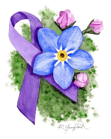 Forget Me Not Watercolor Fine Art Giclée Print of Original - Etsy