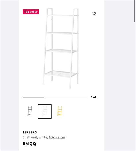 IKEA LADDER Shelving- white, Furniture & Home Living, Furniture ...