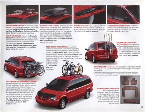 2005 Chrysler Minivan Accessories brochure