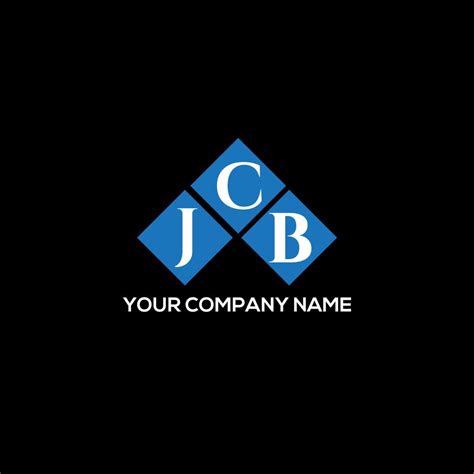 JCB letter logo design on BLACK background. JCB creative initials ...