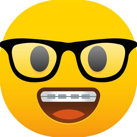 nerd face emoji 20522272 PNG