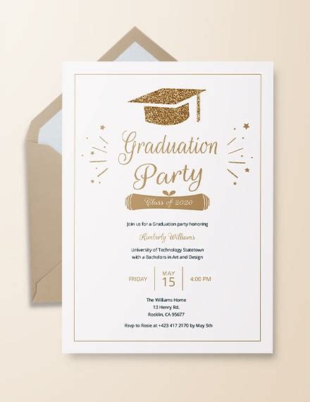 Graduation Party Flyer Template Database