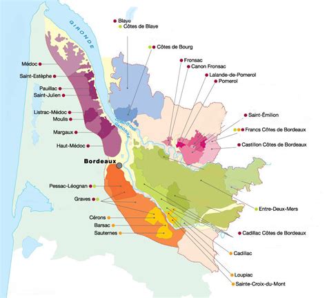 Map Of Bordeaux Region France - Best Map of Middle Earth