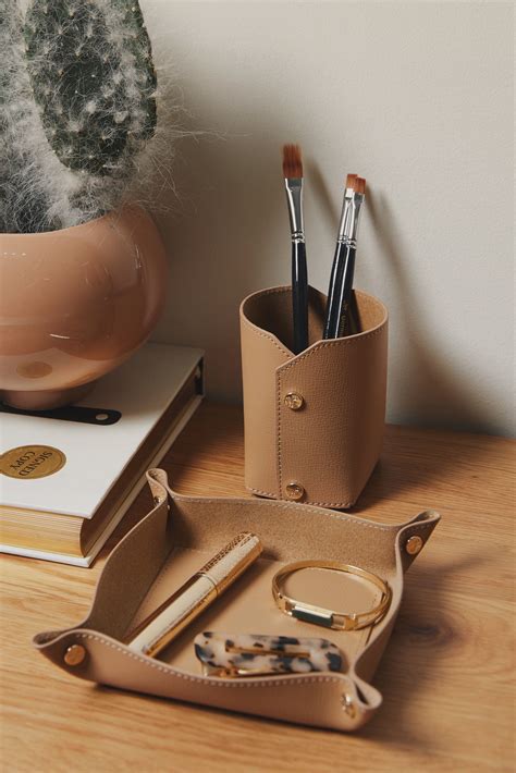 Leather Desk Accessories & Organizers | Leatherology | Leather desk ...