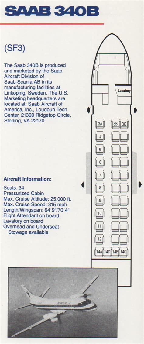 Saab 340 Seat Map - Cindra Carmelina