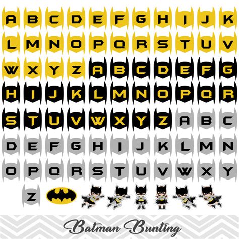 Printable Batman Banner, Digital Batman Bunting, Printable Superhero P ...