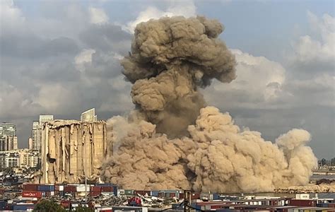 Big part of Beirut port silos collapses 2 years after blast - Los ...