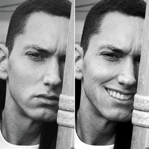 Photoshop Artist Makes Eminem Smile, The Results Are Terrifying