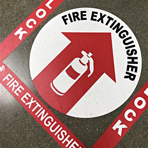 Floor Marking for Fire Extinguishers | Duralabel