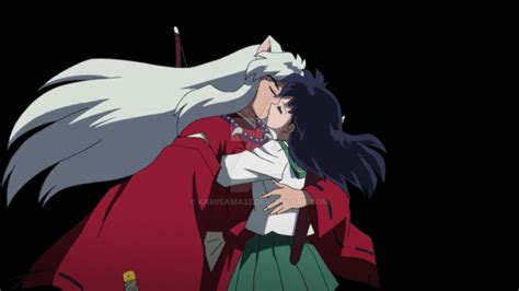 inuyasha x Kagome kiss by kamisama32 on DeviantArt