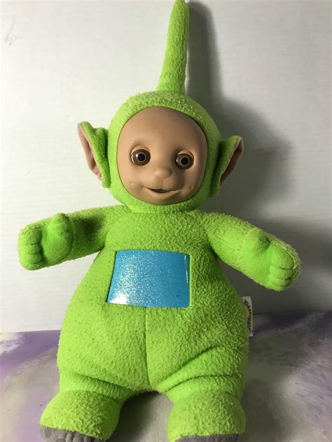 Vintage Teletubbies Plush Talking DIPSY Green Teletubbies Plush Stuffed ...