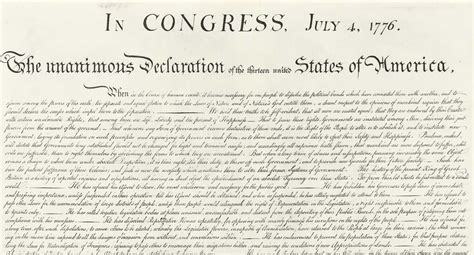 Declaration Of Independence Printable