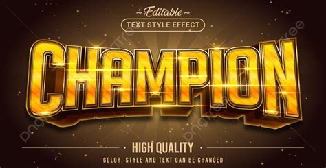 Editable Text Style Effect Champion Text Style Theme Banner Template ...