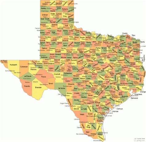 Texas County Map - Hidalgo County Texas Map - Printable Maps