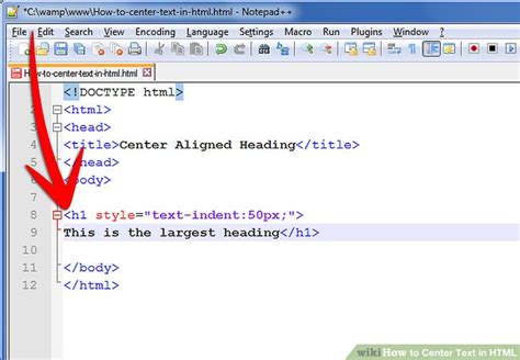 How to Center Text in HTML: 9 Steps (with Pictures) - wikiHow