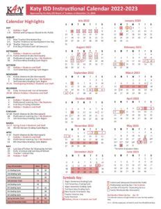 Katy Independent School District - School Calendar Info