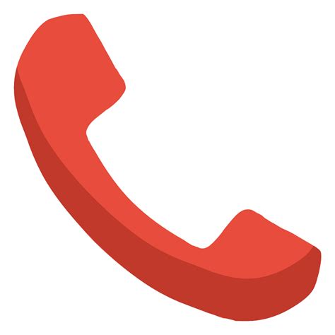 Rotes Telefon-Symbol transparente PNG - StickPNG