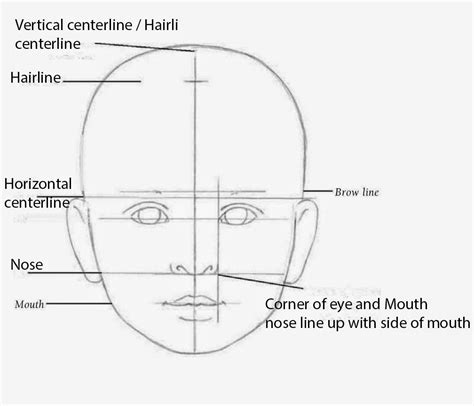 Drawings: CHILDREN'S FACIAL PROPORTIONS