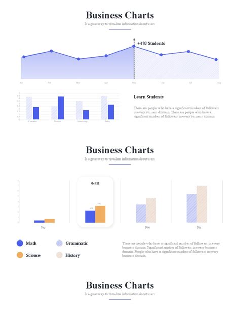 Business Charts - PowerPoint Template | PDF | Communication | Human ...