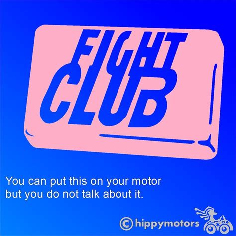 Fight Club Soap decal made in the UK using top quality colourfast vinyl