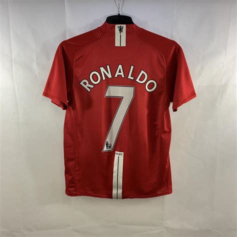 Manchester United Ronaldo 7 Home Football Shirt... - Depop