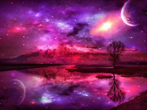 Hot Pink Galaxy Wallpaper