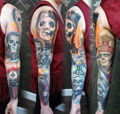 GHOST sleeve by Alan Aldred: TattooNOW