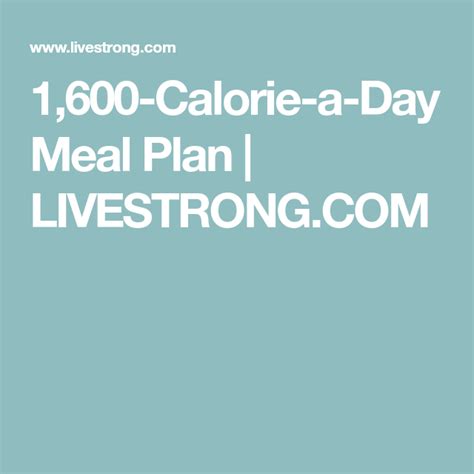 How to Make a 300 Calorie Meal Plan | Livestrong.com | 300 calorie ...