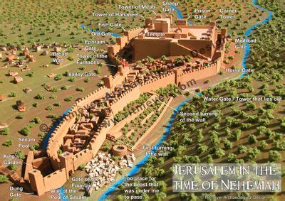 Here is an image of the wall surrounding Jerusalem that Nehemiah ...