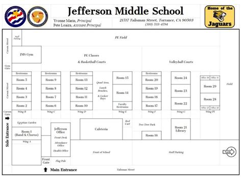 Jefferson Middle School Campus Map | Our School