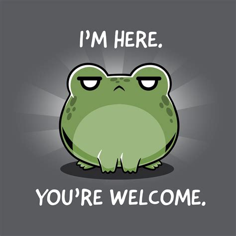 I'm Here. You're Welcome. | Funny, cute, & nerdy t-shirts – TeeTurtle