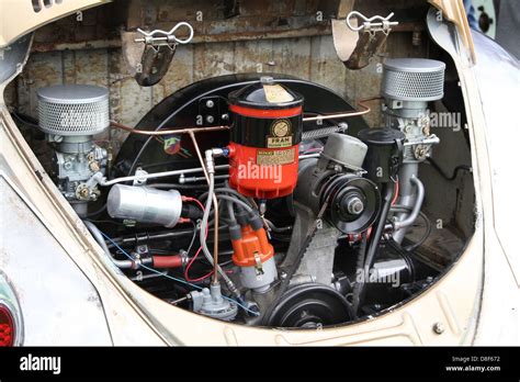 VW Beetle engine bay Stock Photo - Alamy