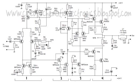 Class Ab Amplifier Circuit Diagram