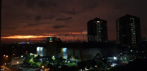 Night view surabaya city stock photo. Image of lighting - 261956172