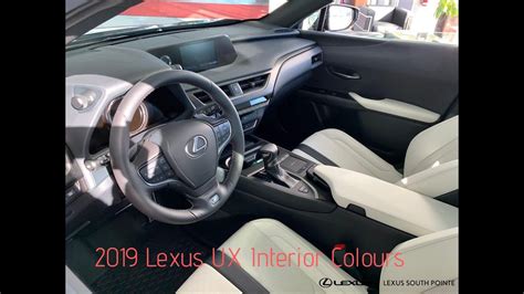 2019 Lexus UX Interior Colour Options - YouTube