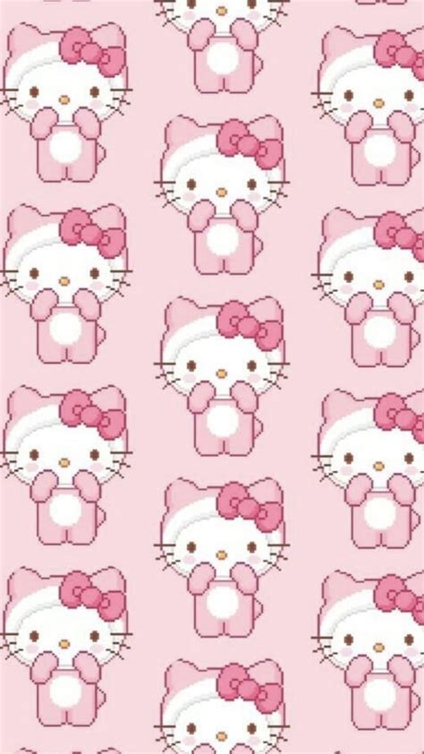 Pastel Pink Hello Kitty Wallpaper