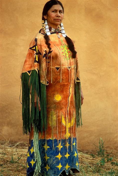 A Kiowa woman wears a Ghost Dance Dress | Native american clothing ...