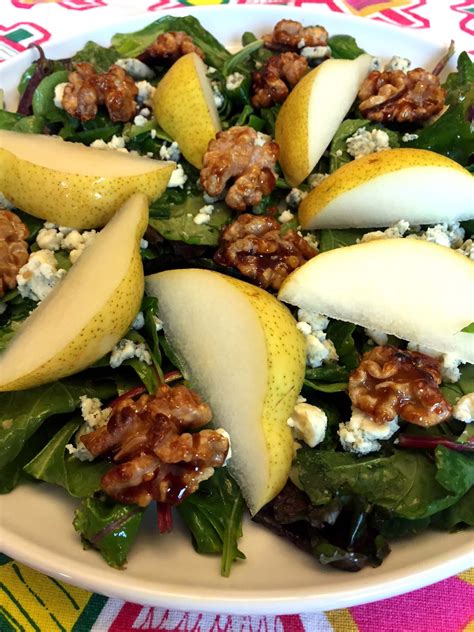 Pear, Walnut And Blue Cheese Salad – Melanie Cooks