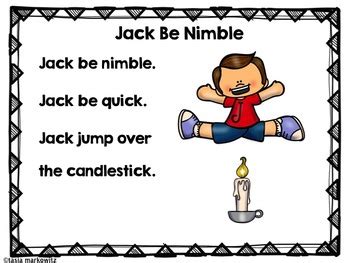 Jack be nimble nursery rhyme - mainllc