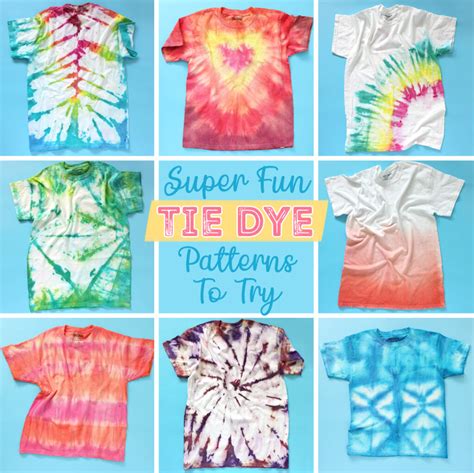 tie dye patterns with instructions