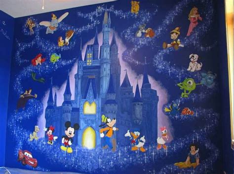 Disney Wall Murals, Disney Playroom, Disney Nursery, Baby Disney, Deco ...