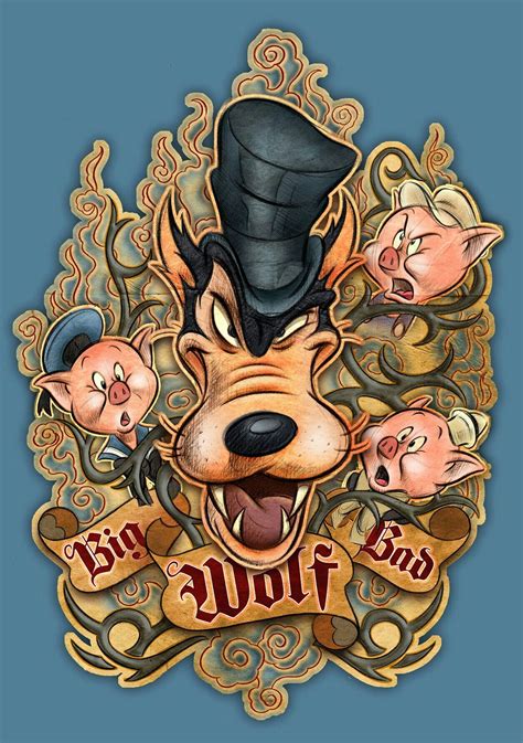 Pin by Coki Wicaksono on Grease Monkey Artworks | Bad wolf tattoo, Pig ...