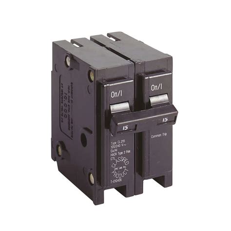 Eaton 15 Amp 1 in. Double-Pole Type CL Circuit Breaker-CL215 - The Home ...