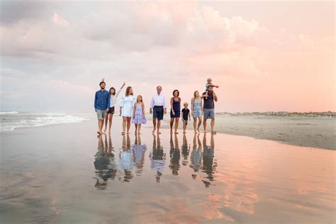 Sunset beach family - Marconi Photography