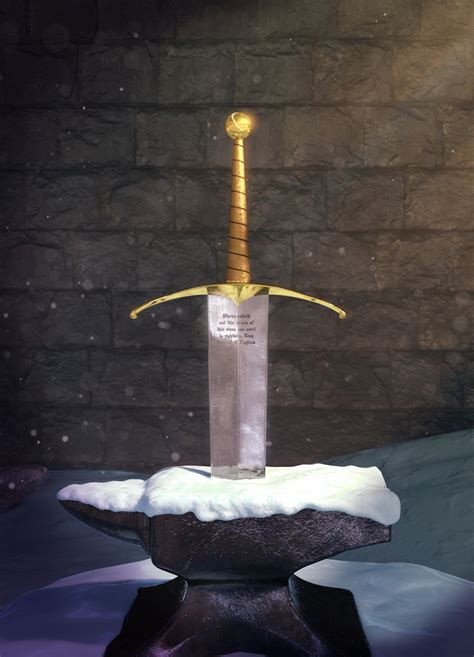 The Sword in the Stone (Tribute Art) - Finished Projects - Blender ...