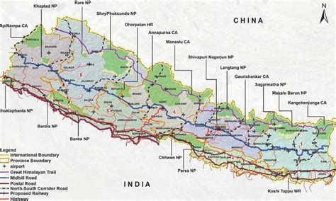 Highway Map Of Nepal