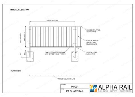 P1 Pedestrian Guardrail | Alpha Rail