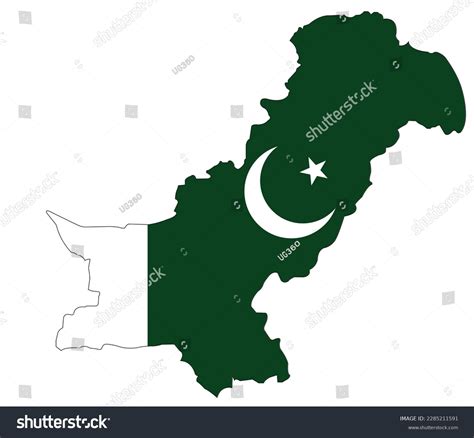 New Pakistan Map Flag Inside Pakistan Stock Vector (Royalty Free ...