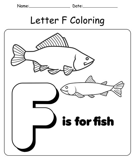 Alphabet Worksheets Letter F - 12 Free PDF Printables | Printablee