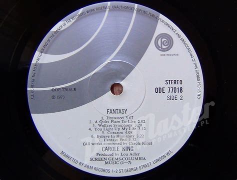 Carole King Fantasy Ode Records 77018